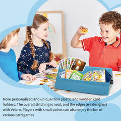 Waterproof and fade-resistant Minventiss fabric protects cards during travel and play.