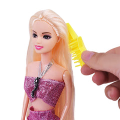 MIOKIDZFUN 12-inch mermaid doll with long hair for styling adventures.