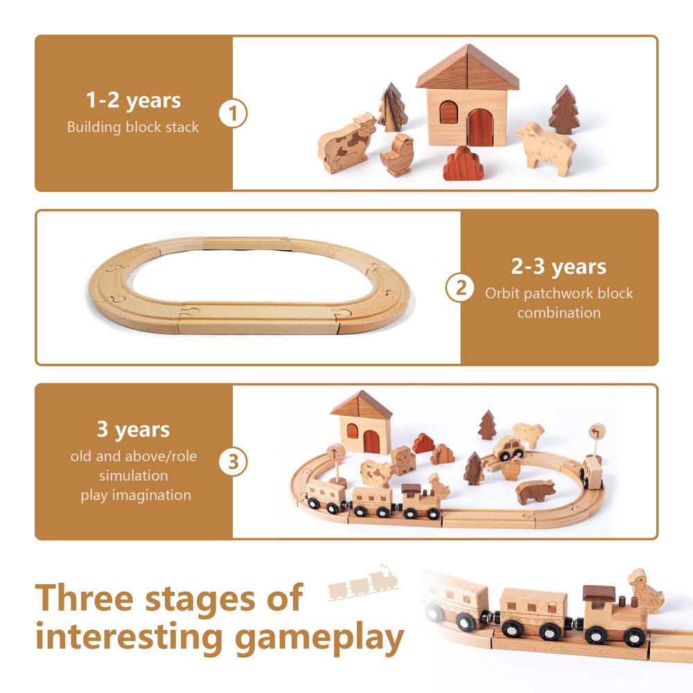 Miosea expandable train track design encourages endless layout creativity and hands on learning.
