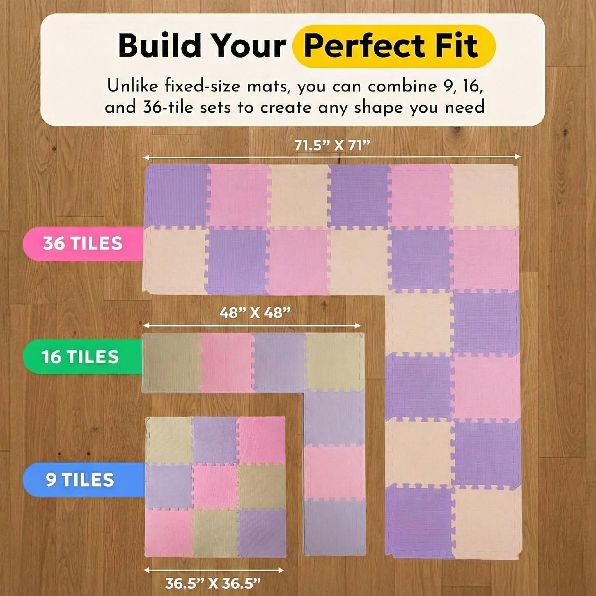 MioTetto anti-slip surface demonstrates secure play area for active babies