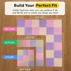 MioTetto anti-slip surface demonstrates secure play area for active babies