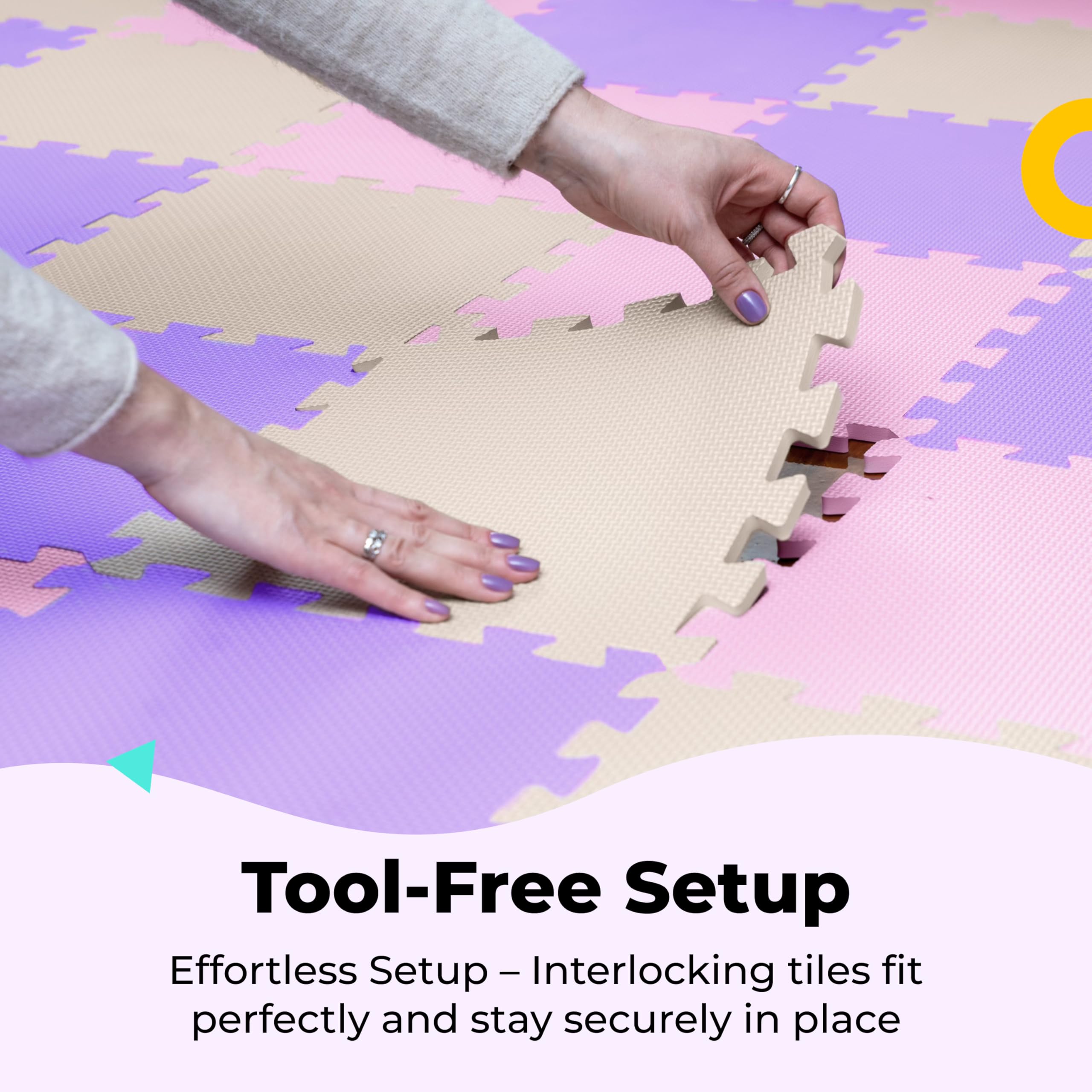 MioTetto anti-slip tiles ensure stable play areas during active sessions.
