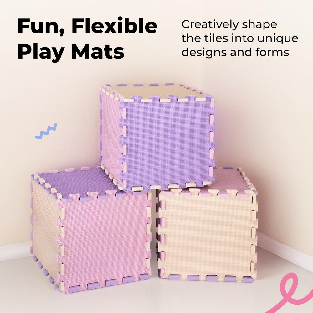 MioTetto 74x74 playpen fit demonstrates flexible mat sizing.