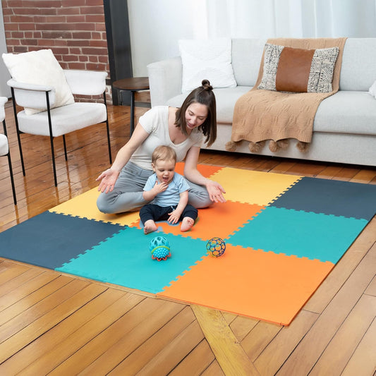 MioTetto interlocking tiles set for safe crawling