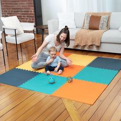 MioTetto interlocking tiles set for safe crawling