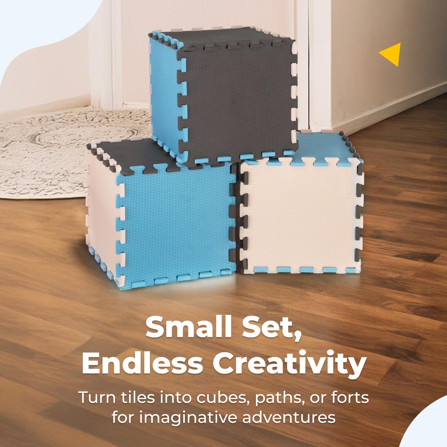 MioTetto nursery-friendly play mat blends safety with style in any space.