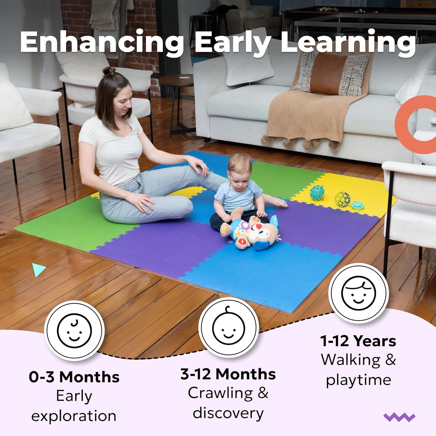 MioTetto nursery rug-compatible design blends with other baby gear for cohesive rooms.