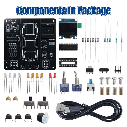 MiOYOOW circuit board with labeled solder pads for easy beginner soldering