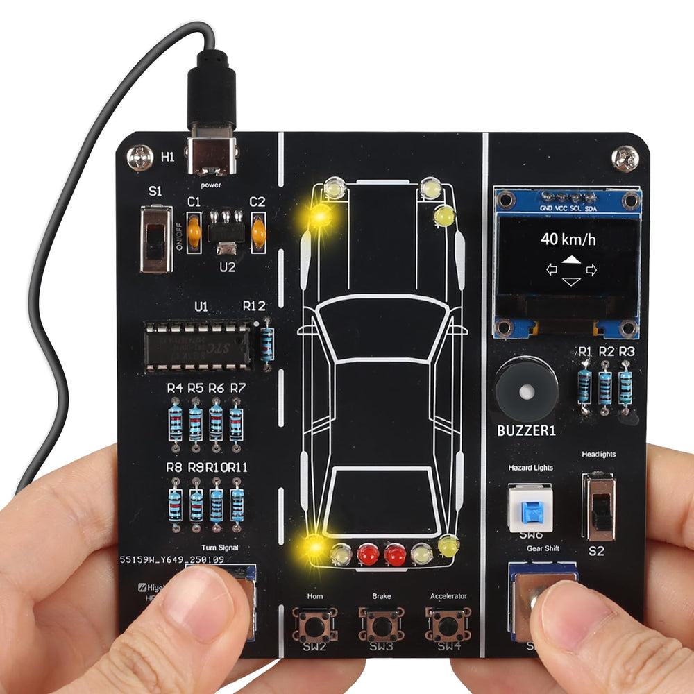 MiOYOOW DIY car driving simulation kit top view for hands-on automotive learning