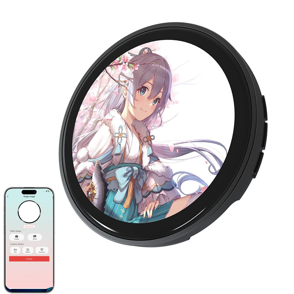 MIQUEES electronic anime badge display on a backpack for vivid cosplay moments