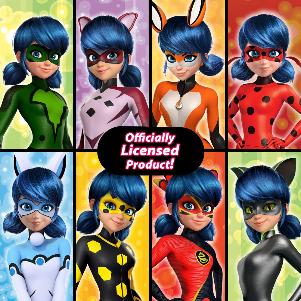 Miraculous hidden hero options include fox, rabbit, or ladybug for variety.