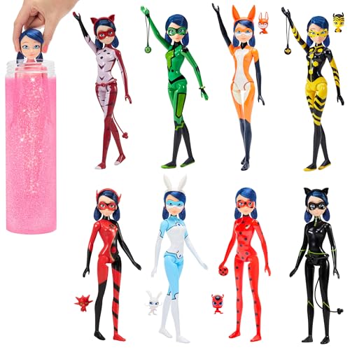 Miraculous Kwami accessories and removable masks enhance roleplay scenarios.