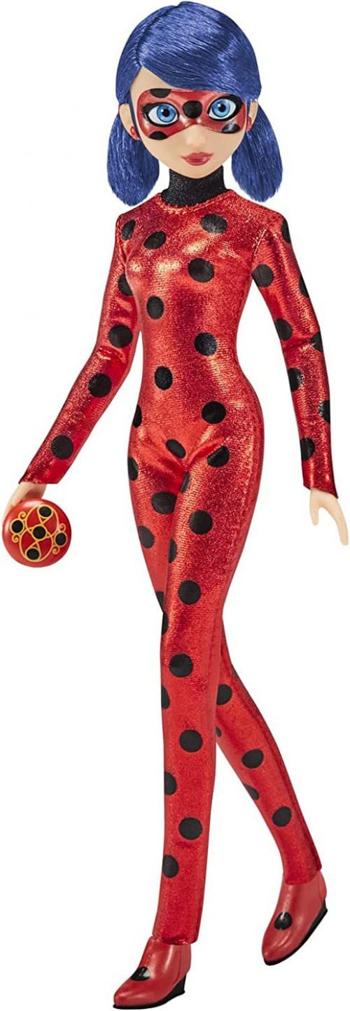 Miraculous Ladybug 10.5-inch doll in movie-exclusive suit, ideal for display and imaginative adventures.