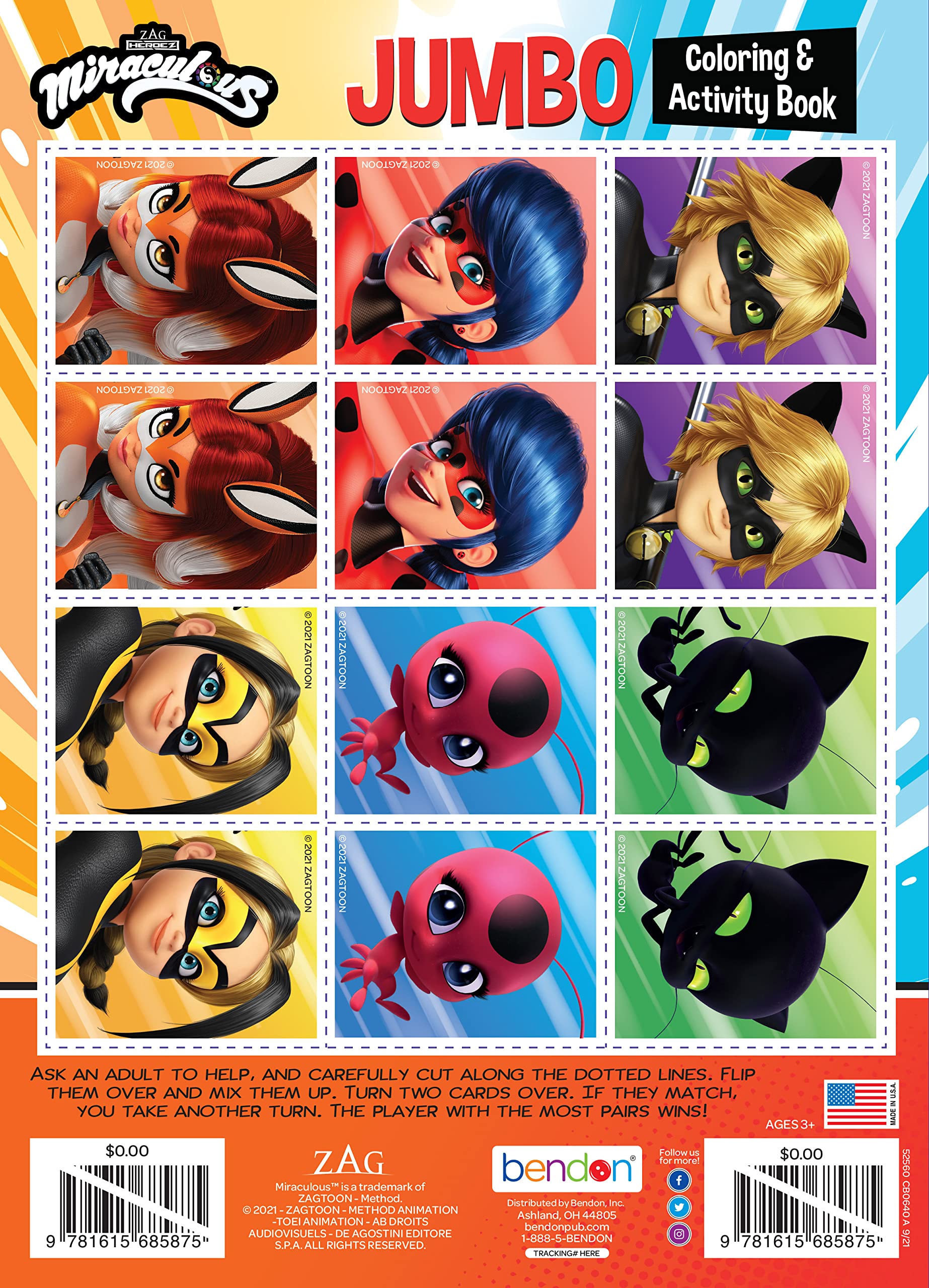 Miraculous Ladybug characters artwork inside pages for familiar hero scenes.