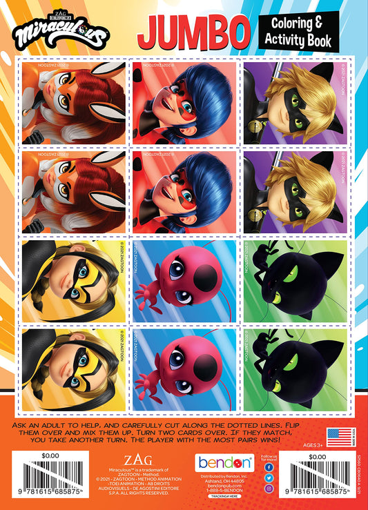 Miraculous Ladybug characters artwork inside pages for familiar hero scenes.