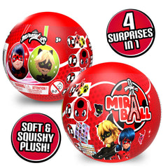 Miraculous MiraBall glitter stickers spark creativity during unboxing fun