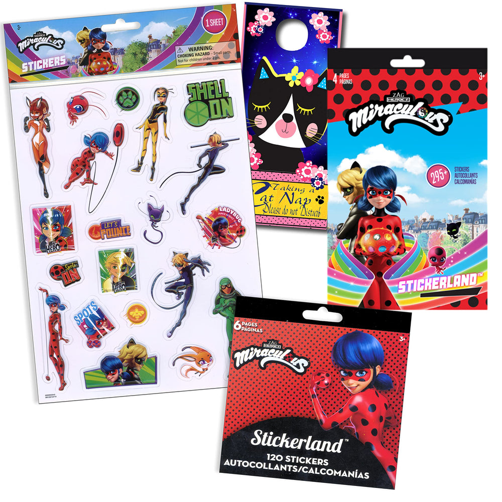 Miraculous Ladybug stickers for crafts and decorations
