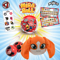 Miraculous MiraBall 5-inch plushie adds soft, cuddle-ready play.