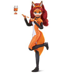 Miraculous Rena Rouge doll in pose with flute for imaginative hero play