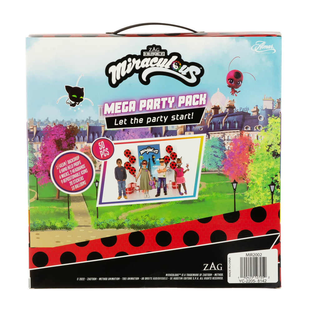 Miraculous stickers for decorating and easy customization during the party