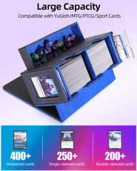 Miroddi MTG deck box premium PU leather offers durable, water-resistant protection