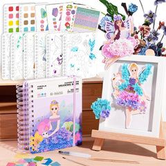MIROLA KIDS 4-in-1 Poke Craft Kit with princess designs enhances creativity and focus.