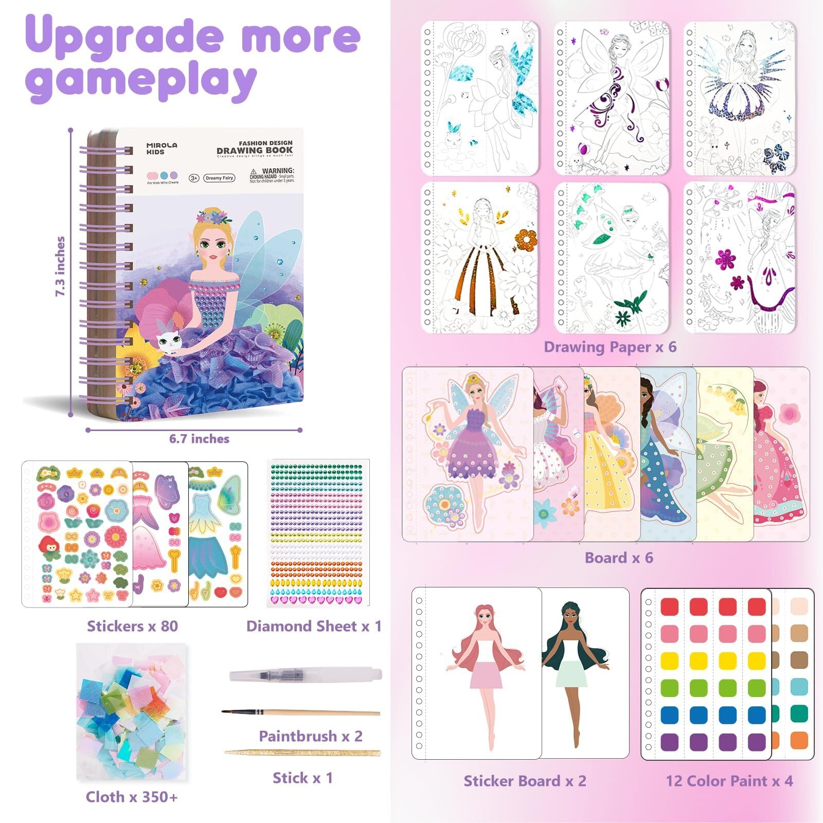MIROLA KIDS Gift-ready princess crafts ideal for birthdays.
