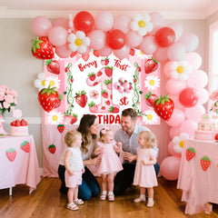 Miruwtog 1st birthday fabric decor demonstrates durable non-woven material