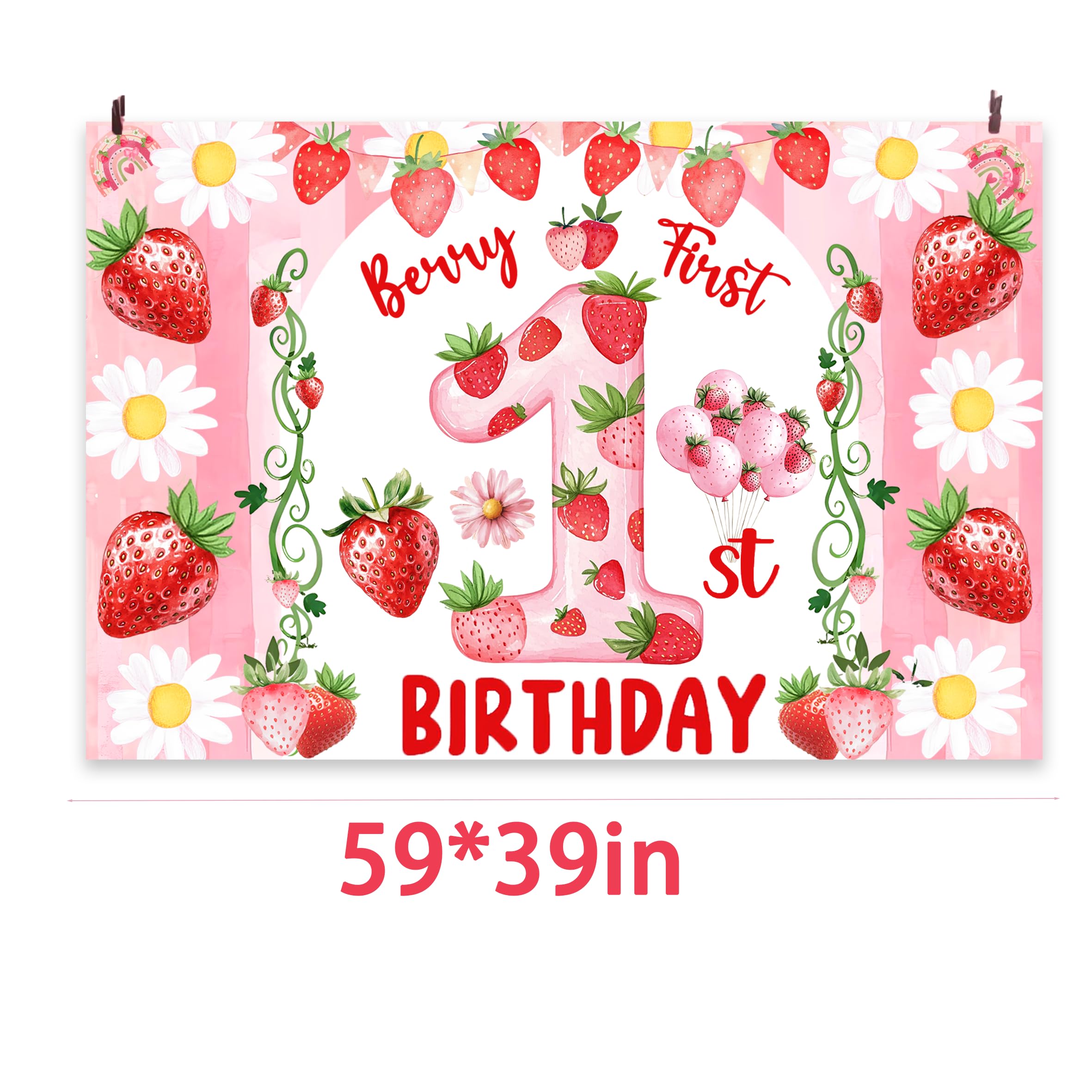 Miruwtog strawberry-themed banner setup boosts photo moments at celebrations