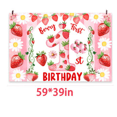 Miruwtog strawberry-themed banner setup boosts photo moments at celebrations