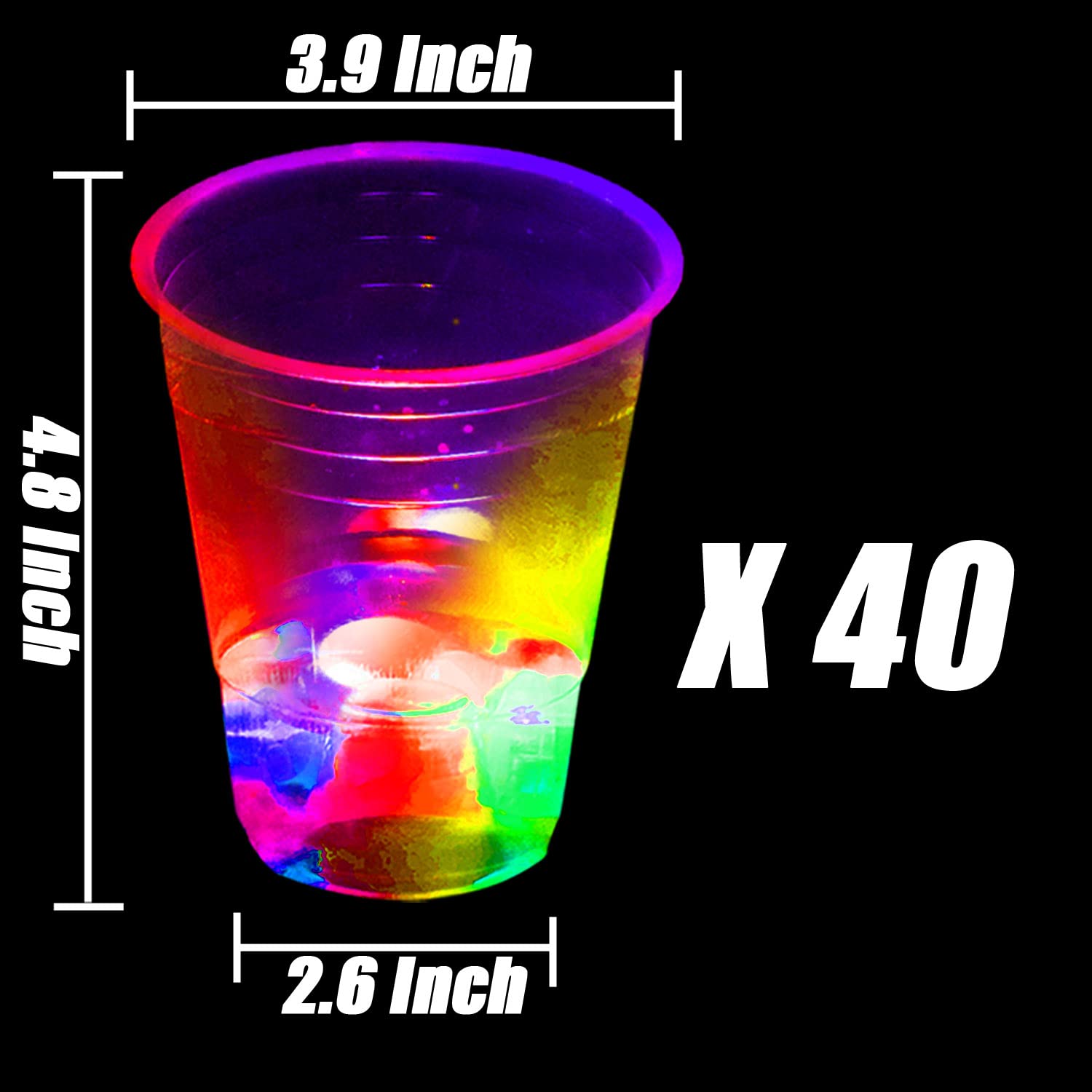 Mishunyus night glow party cups illuminate outdoor gatherings beautifully.