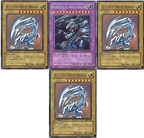 MISKD Yu-Gi-Oh Blue Eyes Ultimate Dragon card pack featuring rare cards for collectors and battles