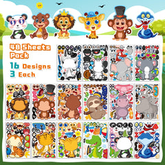 MISS FANTASY koala-zebra stickers decorate notebooks and school supplies