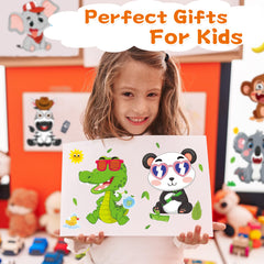 MISS FANTASY snakes-bears stickers smooth peel-and-stick for activities