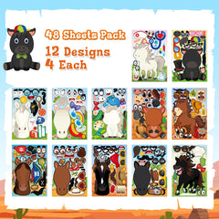 MISS FANTASY mix-and-match horse faces—inspire creativity and fine motor play