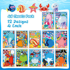 MISS FANTASY Ocean Stickers with octopuses for imaginative sticker scenes.