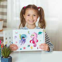 MISS FANTASY Ocean Stickers with whales for playful learning and crafts.