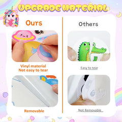 Miss Fantasy Unicorn Stickers with 12 unique designs for kids crafts and DIY projects