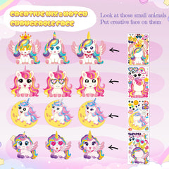 Miss Fantasy Unicorn Stickers bright colors ideal for classroom decorations