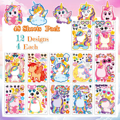 Miss Fantasy Unicorn Stickers being used to decorate notebooks and walls