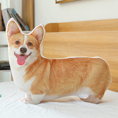 MISS TUTU Corgi plush face detail highlights lifelike charm for kids' rooms