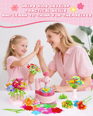 MISSOLO flower pressing unit helps kids craft bouquets with ease.