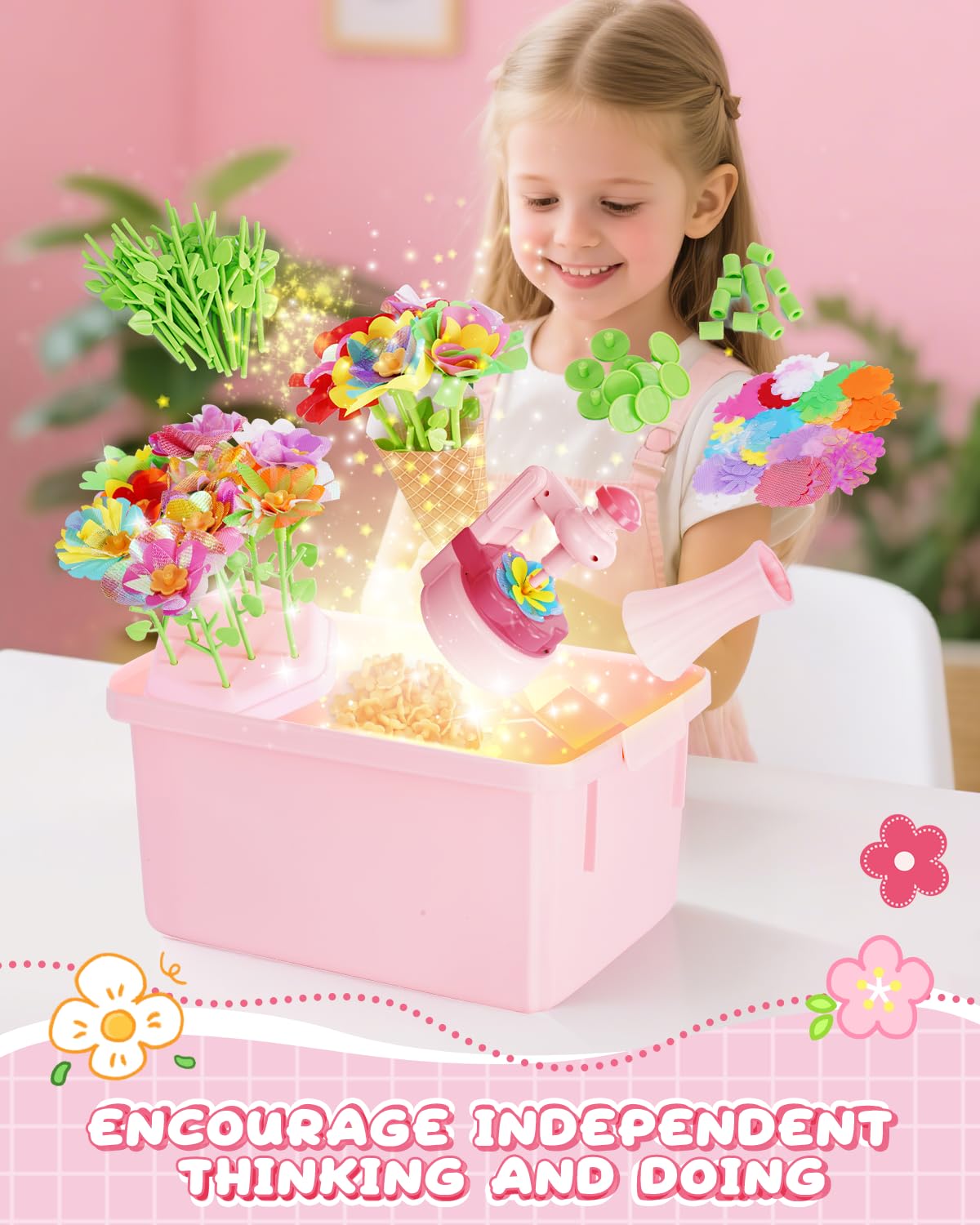 MISSOLO vase and bases support stable, colorful DIY displays.