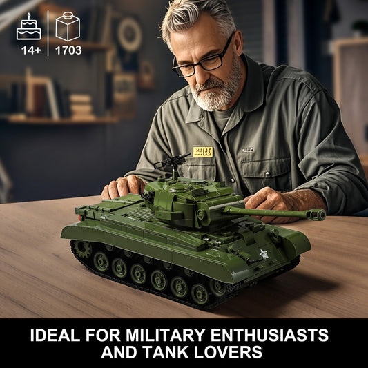 Mistbuy 1703-piece WW2 tank side detail highlighting construction.