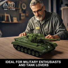 Mistbuy 1703-piece WW2 tank side detail highlighting construction.