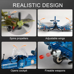 MISTBUY F4U landing gear extended for realistic action during play