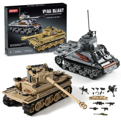 Mistbuy WW2 tank toy front view shows double-build fun for budding historians.