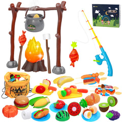 MITCIEN camping set fake campfire promotes immersive pretend play and camping vibes