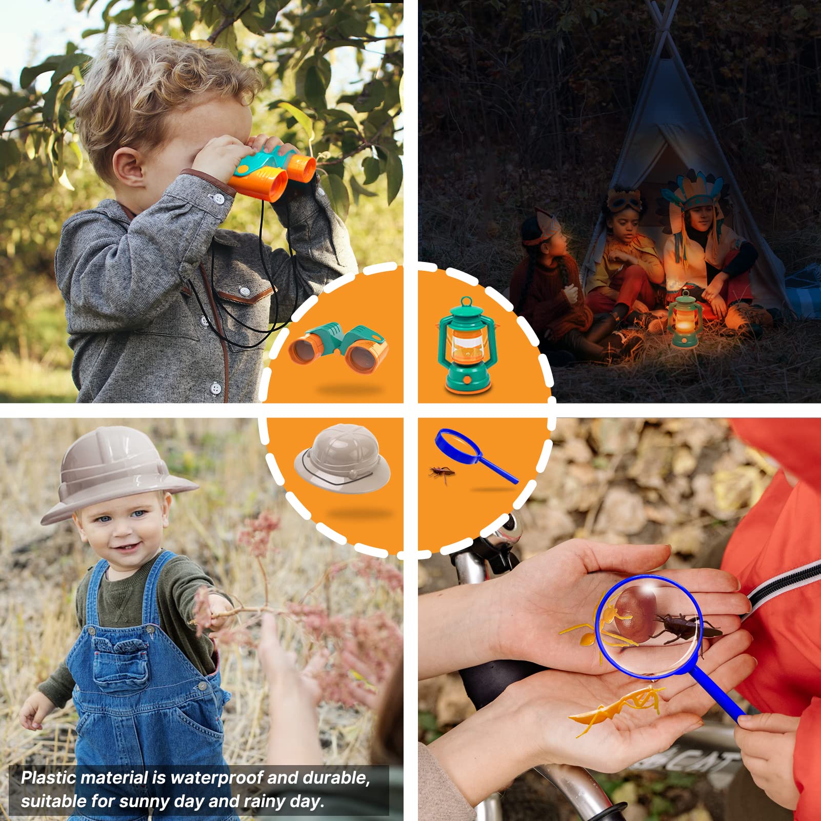 MITCIEN camping toys skewers and knife encourage hands-on cooking pretend-play and motor practice.