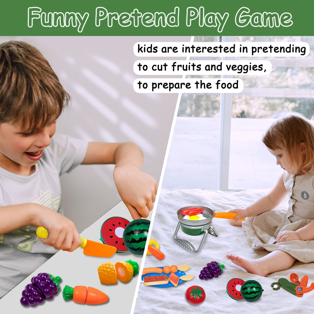 MITCIEN cut-up fruits promote creative snack-time pretend cooking